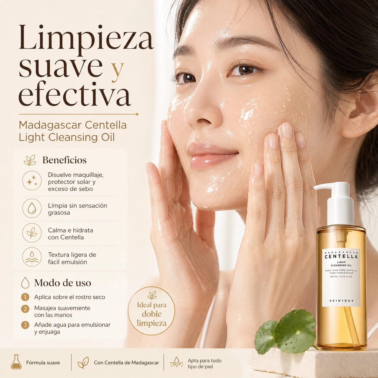 Madagascar Centella Light Cleansing Oil