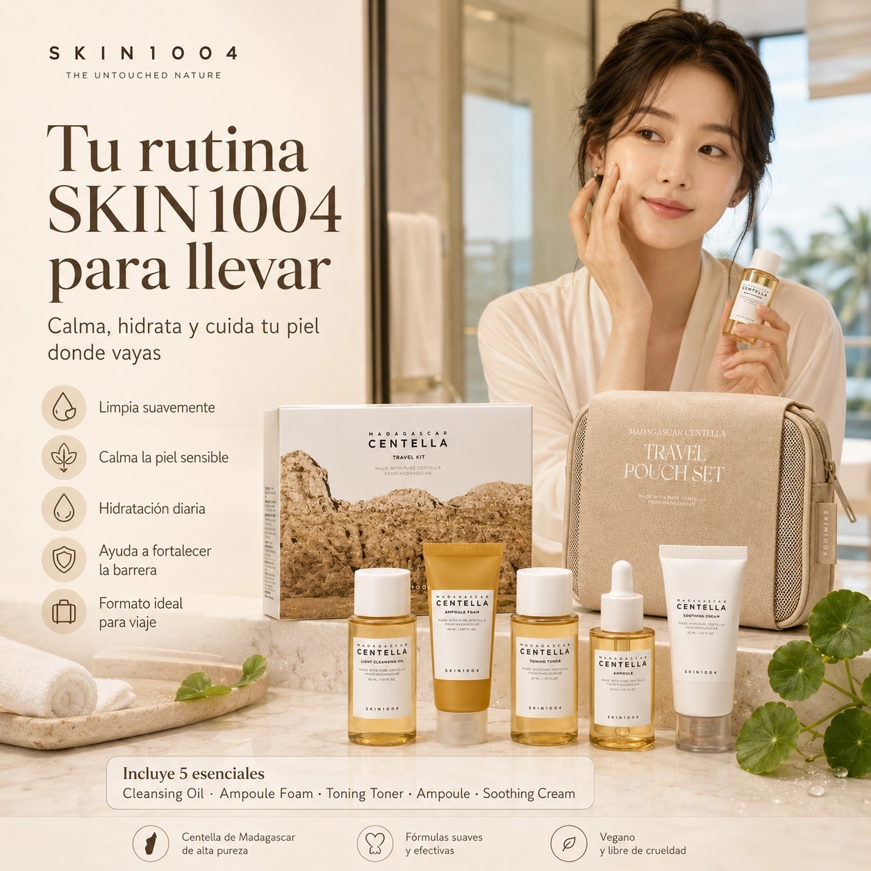 Madagascar Centella Travel Kit