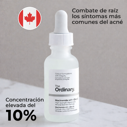 Niacinamida 10% + Zinc 1% 30ml - The ordinary
