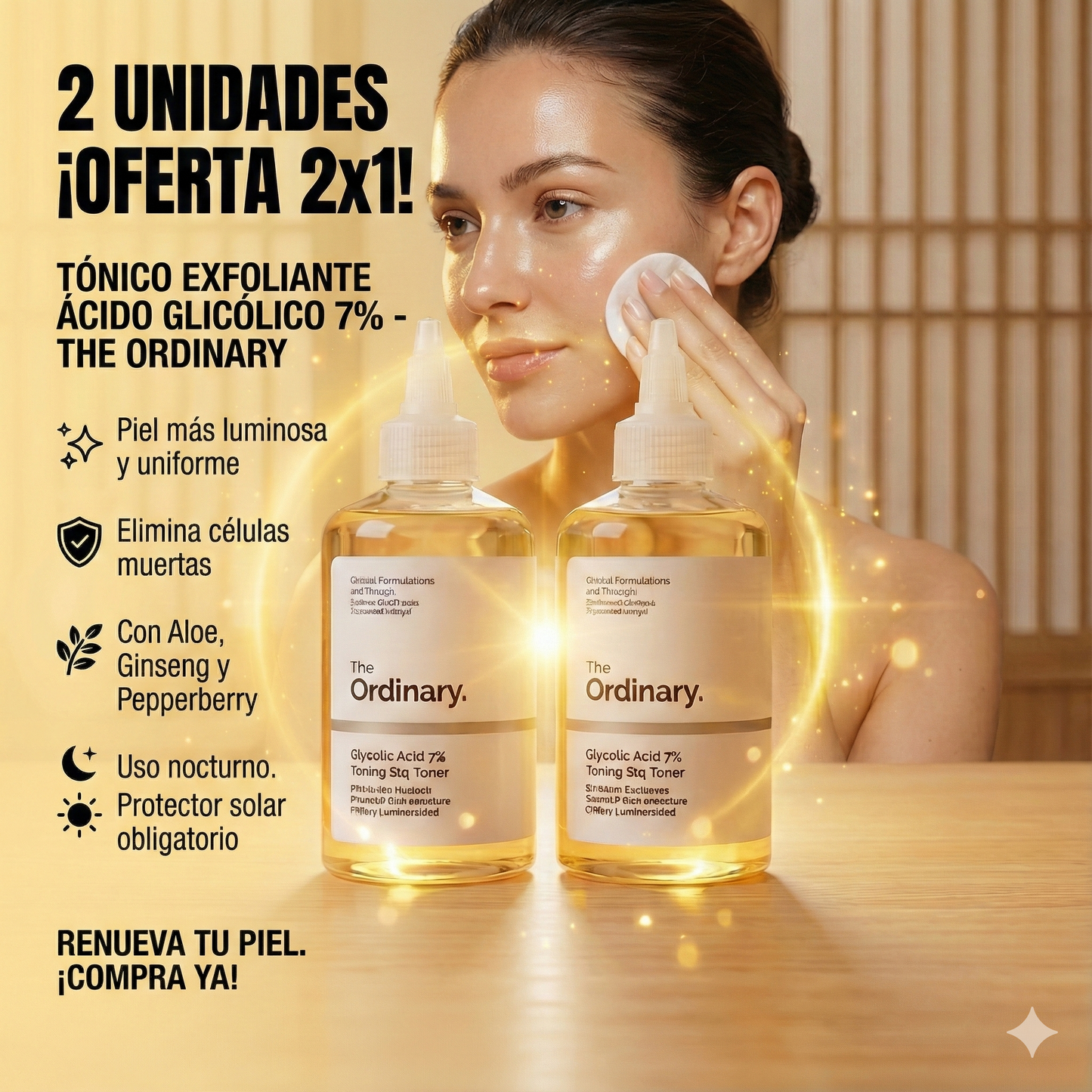 Kit x2 Tónico Exfoliante Ácido Glicólico 7% – The Ordinary